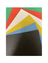 Carton bristol économique, 2 plis, 96 feuilles - 21,6 cm x 28 cm (8,5" x 11") - Couleurs assorties