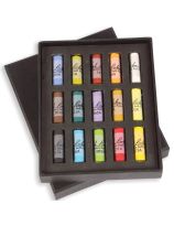 Jack Richeson Medium-Soft Round Half Stick Pastel Set - Set of 15