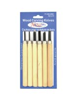Couteaux à sculpter le bois - Ensemble économique de 6