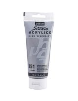 Pebeo Studio Acrylics Fine Paint - 100 mL - Silver