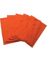 Feuilles de feutrine, 23 cm x 30,5 cm - Paquet de 10 - Orange