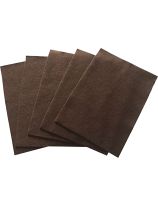 Feuilles de feutrine, 23 cm x 30,5 cm - Paquet de 10 - Brun