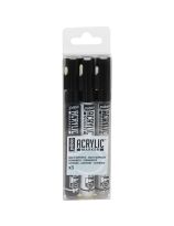 Pebeo Acrylic&trade; Markers - 1.2 mm - Set of 3