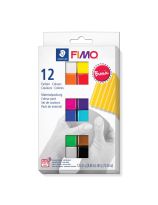 STAEDTLER® FIMO® Soft Polymer Clay - Oven Bake - 12 Assorted Colours