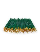 Ensemble de 72 pinceaux plats et ronds assortis Spectrum en taklon blanc, séries 4111 et 4141, à manche court