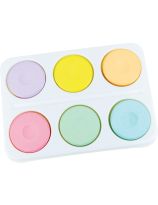 Ensemble de 6 blocs de gouache et plateau - Couleurs pastel