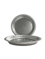 Assiettes à tarte peu profondes en aluminium, 230 mm x 24 mm - Paquet de 100