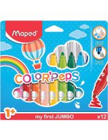 Color'Peps My First Jumbo Safety Tip Ultra Washable Markers - Set of 12