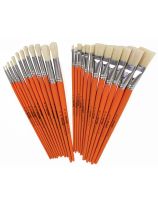 Ensemble de 24 pinceaux Spectrum en soies de porc blanches, séries 3342 et 3332