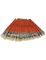 Spectrum White Hog Brush Flat Series 3342 - Set of 72