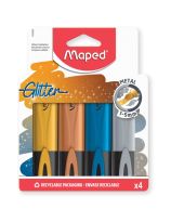 Maped&reg; Fluo'Peps Classic Metallic Highlighters - Set of 4