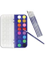 Spectrum 16 Washable Watercolour Set With 5 Brushes