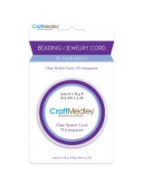Craft Medley&trade; Clear Stretch Beading & Jewelry Cord -  5 m x 0.5 mm 