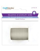 Craft Medley&trade; Beading & Jewelry Wire - 28 Gauge - 10 m (32 ft) - Silver