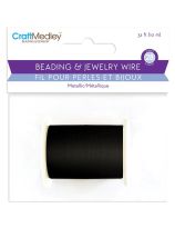 Craft Medley&trade; Beading & Jewelry Wire - 28 Gauge - 10 m (32 ft) - Black