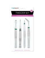 Craft Medley&trade; Tweezers - 11.1 cm (4.75") - Set of 4