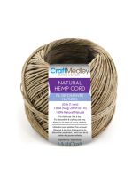Craft Medley&trade; Natural Hemp Cord - 20 lb (1 mm) - 50 g (1.8 oz) - 61 m (200 ft) 