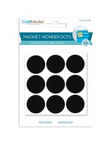 CraftMedley&trade;  Peel-n-Stick Magnet Wonder Dots - 1" (2.54 cm) - Pack of 18