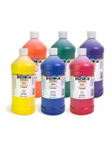 Spectrum Washable Tempera Paint - 946 mL (32 oz) - Set of 6
