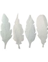 Roylco&reg; Colour Diffusing Paper Feathers - 3 1/4" x 9" (8 cm x 23 cm) - Pack of 80