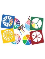 Roylco&reg; Colour Wheel Stencils - Set of 4