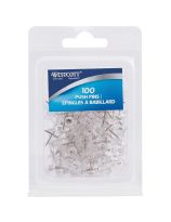 Westcott&reg; Push Pins - Box of 100 - Clear