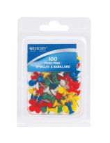 Westcott&reg; Push Pins - Box of 100 - Assorted Colours