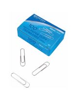 Westcott&reg; Corrugated Paper Clips - Box of 100 - Plain Clips (1 1/4")