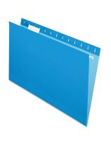 Pendaflex&reg; Essentials 1/5 Tab Cut Recycled Hanging Folder - Legal Size - Pack of 25 - Blue