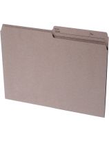 Chemise de classement en papier recyclé Continental®, format lettre, onglet demi-largeur - Paquet de 100 - Kraft