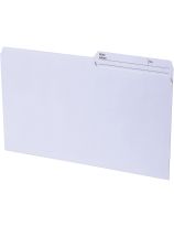 Continental&reg; 1/2 Tab Cut Recycled Top Tab File Folders - Pack of 100 - Legal Size - Ivory