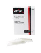 Hanging Folder Tabs - Pack of 25 - 2" (5.1 cm)