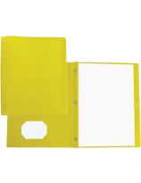 Reliure en plastique - Format lettre - Jaune