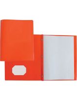 Reliure en plastique - Format lettre - Orange