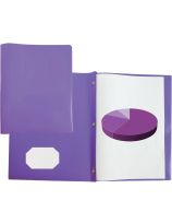 Reliure en plastique - Format lettre - Pourpre