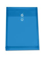 Enveloppe en vinyle translucide - Format lettre - Bleu