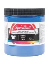 Speedball&reg; Water-Soluble Fabric Screen Printing Ink - 8 oz (236 mL) - Blue