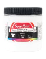 Speedball&reg; Water-Soluble Fabric Screen Printing Ink - 8 oz (236 mL) - White