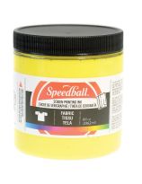 Speedball&reg; Water-Soluble Fabric Screen Printing Ink - 8 oz (236 mL) - Yellow