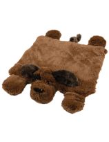 Coussin sensoriel en peluche lavable en forme de chiot