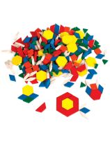 Wooden 1 cm Pattern Blocks, 2000 Pieces