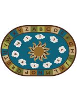 Carpets for Kids&reg; Sunny Day Learn & Play - 8' x 12'  Oval - Nature Colours