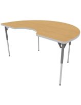 Aktivity Kidney Table - Oak - 48" x 72"