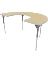 Aktivity C-Shape Table - Maple Fusion - 36" x 60"