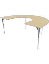 Aktivity C-Shape Table - Maple Fusion - 48" x 72"