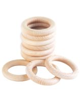 Anneaux de hêtre de 56 mm (dia.) - Ensemble de 10 - Moyens