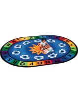 Carpets for Kids&reg; Sunny Day Learn & Play - 8'3" x 11'8" Oval
