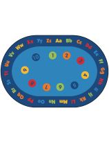 Carpets for Kids&reg; Circletime Early Learning Rug - 6' x 9' Oval