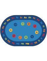 Carpets for Kids&reg; Circletime Early Learning Rug - 8' x 12' Oval