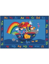 Carpets for Kids&reg; Noah’s Alphabet Animals Rug - 8' x 12' Rectangle